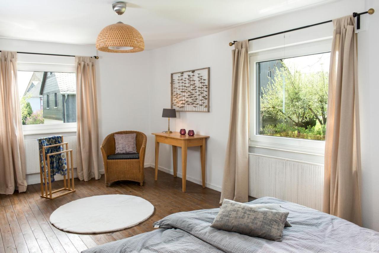 Ferienwohnung Stein Mit Sauna Hasselbach Bagian luar foto